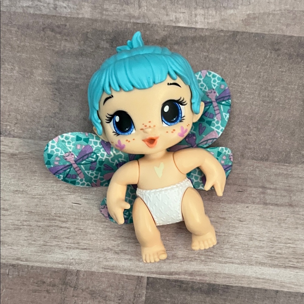 Baby Alive GloPixies Minis Doll, Aqua Flutter, Glow-In-The-Dark 3.75-Inch Pixie